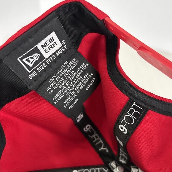 New Era 9Forty Chicago Cubs A-Frame Solid Red Adjustable Snapback Hat NEW - Picture 6 of 6